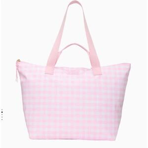 PINK x LoveShackFancy Tote Bag Icon Gingham Pink and White NWT